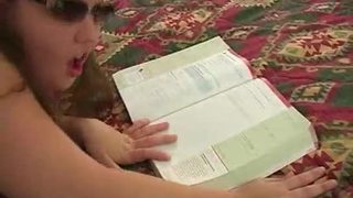 Amy butts gets nailed while doing math homework!
